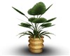 LARGE GOLD POTTED PLANT
