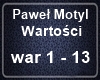 Pawel Motyl - Wartosci