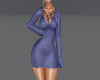 Blue Dress with Tattoo