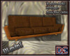 (D)Worn Brn Couch - NP