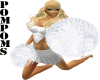 AC*White pompoms (action