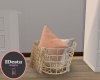 Peachy pillow basket