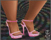 pink glit. heels