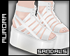 α. Sandals White