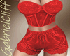 Satin Lingerie Red