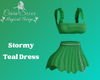 Stormy Green Dress