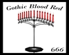 Gothic Blood Red Candle