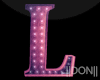 L pink Letters Signage