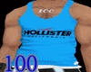 100 HOLLISTER  BLUE