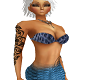 mermaid blue bra