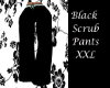 Black scrub pants xxl