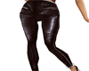 leather sexy brown pants