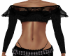 Black Lace Frill Top