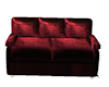 red fabric poseless sofa