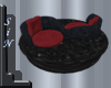 Red/Blk Chat Couch