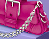 Fushia Chain Handbag