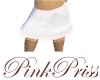 White Skirt Pink trim