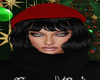 Santa Baby Beret Black