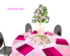 pink wedding table