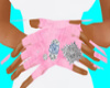 pink gloves women