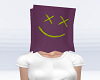 smiley paperbag mask