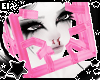 . pink face cage