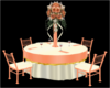 Peach/Cream Guest Table