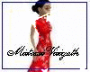 red asian dress