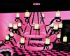 Black & Pink Chandelier