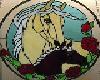 stained glass horse tabl