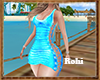 Aqua Mini Dress