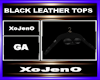 BLACK LEATHER TOPS