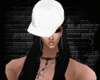 black Hair+Hat