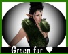 (OD) Green fur scarf