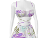 Lilac Floral Mini Skirt