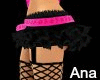 (Ana)Black and Pink Skir