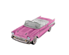 E.Pink Vintage car
