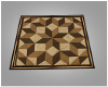 Z"| Square brown rug