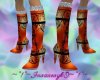 insane orange boots