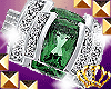 Entice Emerald Plat Ring