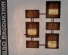 Candle Lights Wall Holz