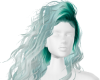 Mint Green Curly Hair