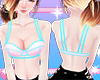 Glow Bra- Pink+Blue