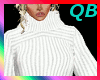 Q~Crop Sweater White