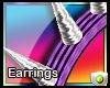 SP* EARRINGS purple
