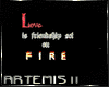 IO-Love on fire
