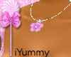 iY Pink Flower Necklace