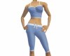 Blue capri outfit