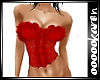 Red Ruffle Lace Top