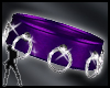 ~ 8 rings purple leather